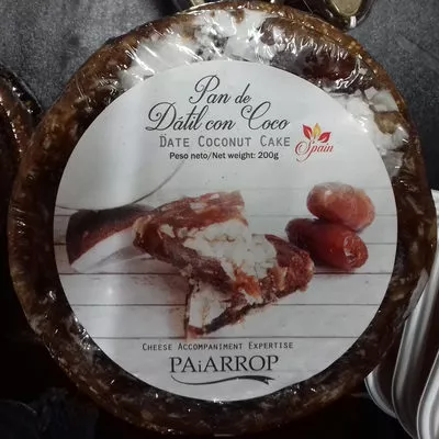 Pan de dátil con coco Paiarrop 200 g, code 8437006555210