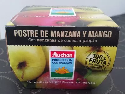 Postre de manzana y mango auchan , code 8437006958448