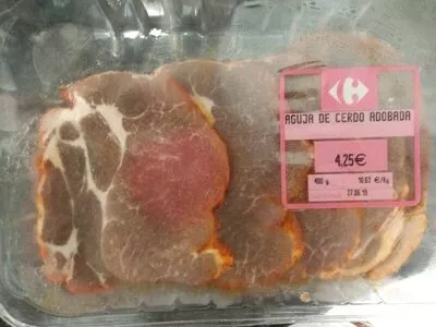 Aguja de cerdo adobada Carrefour , code 8437007570960