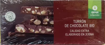 Turrón de chocolate bio Intermón Oxfam 200 g, code 8437007611205