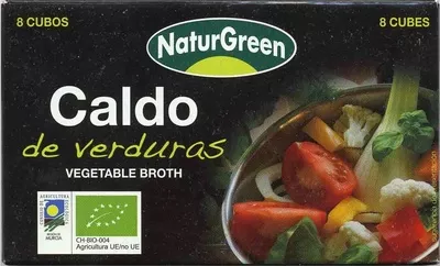 Caldo de verduras NaturGreen 84 g (8 cubitos x 10,5 g), code 8437007759662