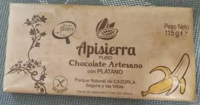 Chocolate puro Apisierra 115 g, code 8437008316321