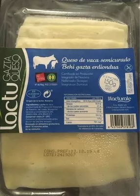 Queso de vaca semicurado Lacturale , code 8437009378168