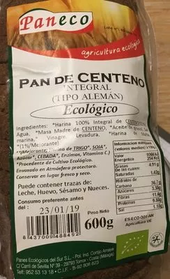 Pan de centeno  , code 8437009488492