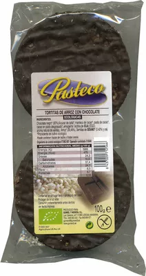 Tortitas de arroz con chocolate negro Pasteco 100 g (6 x 16,6 g), code 8437009712566