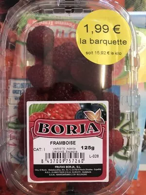 Framboises Borja, Frutas Borja 125 g, code 8437009757260