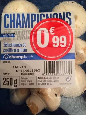 Champignons de Paris Champi Fresh 250 g, code 8437009773116