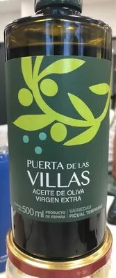 Aceite de oliva virgen extra puerta de las villas , code 8437011302267