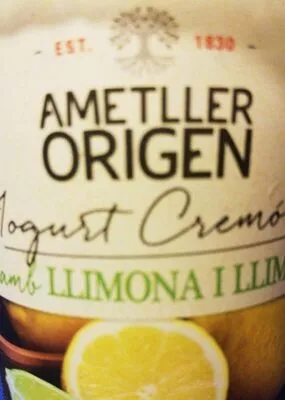 Iogurt cremós amb llimona i llima Ametller Origen , code 8437011969224