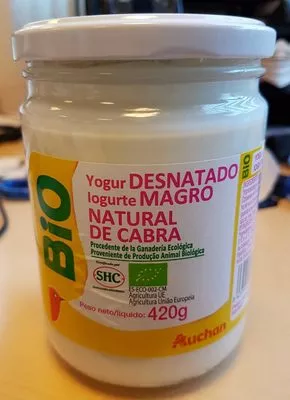 Yogurt cabra desnatada Auchan 420 g, code 8437012799219