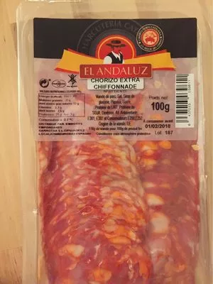 Chorizo extra chiffonnade El Andaluz , code 8437013039611