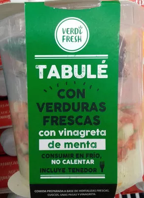 Tabulé con verduras frescas con vinagreta de menta Verdifresh 240 g, code 8437013139397