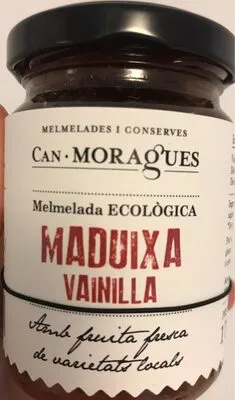 Mermelada ecológica de fresa y vainill Can Moragues , code 8437015284279