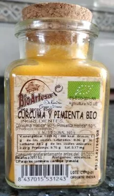 Cúrcuma y pimienta bio  , code 8437015531243