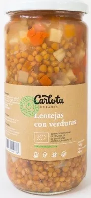 Lentejas con Verduras Carlota Organic, Carlota 720 g (neto), 625 g (escurrido), code 8437015940076