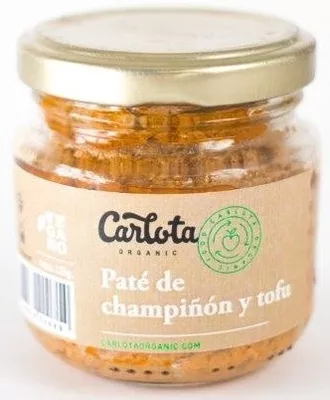 Paté de champiñón y tofu Carlota organic, Carlota 125 g, code 8437015940137