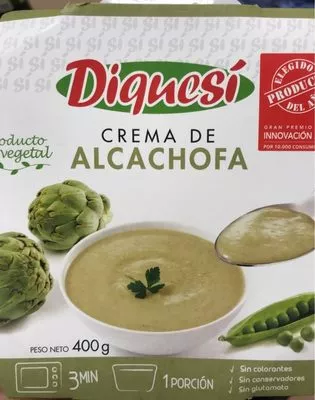 Crema de alcachofa tarrina 400 g Diquesi , code 8437016312520