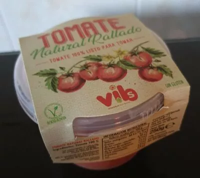 Tomate natural rallado vibs 250 g, code 8437016346464