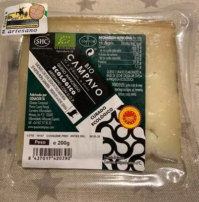 Queso manchego ecologico  200 g, code 8437017420392