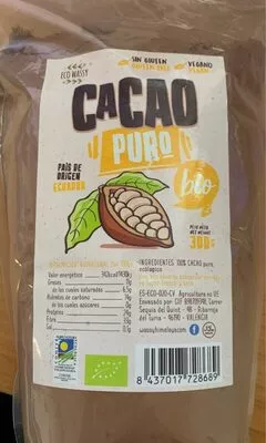 cacao puro bio  , code 8437017728689