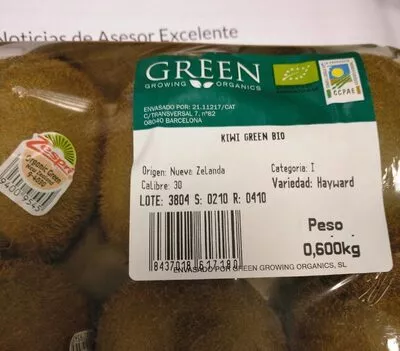 Kiwi Zespri Green Growing Organics , code 8437018617180