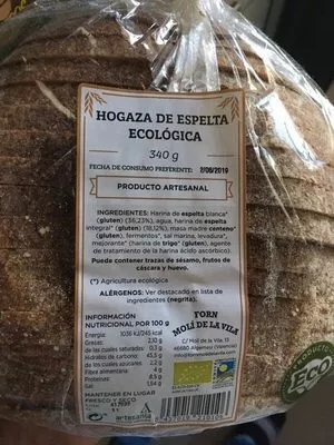 Hogaza espelta ecológica  , code 8437019210106