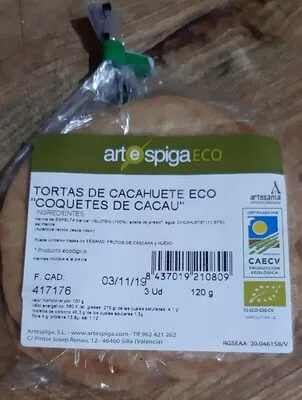 Tortas de cacahuete eco "Coquetes de cacau"  , code 8437019210809