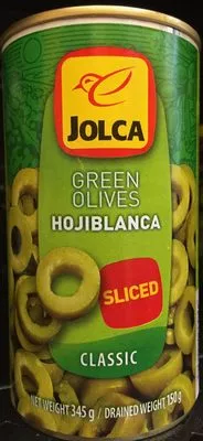 Aceitunas verdes en rodajas clásicas Jolca 345 g, code 8470661021317