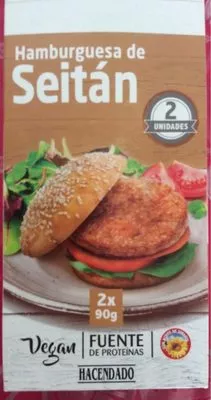 Hamburguesa De Seitán - Hacendado - 180G Hacendado 180 g (2 x 90g), code 8480000041975