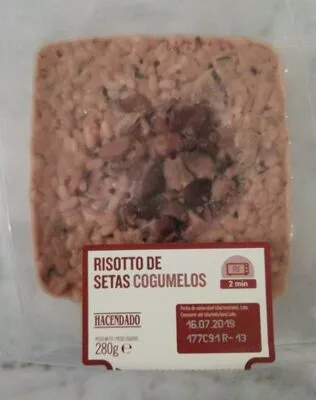 Risotto de setas Hacendado 280 g, code 8480000042613