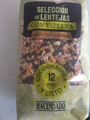 Selección de lentejas con espelta Hacendado 500 g, code 8480000053022