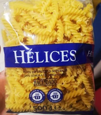 Hélices. Pasta Alimenticia De Calidad Superior Hacendado , code 8480000062383