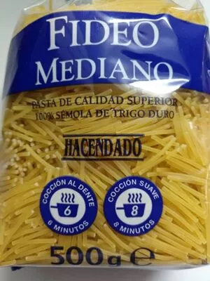 Fideo mediano Hacendado 500 g, code 8480000062567