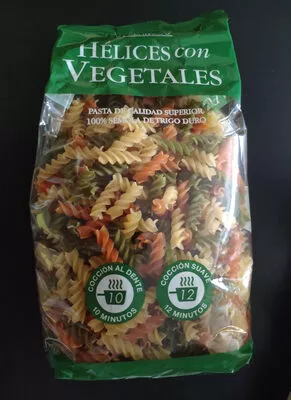 Hélices con vegetales Hacendado 1 kg, code 8480000063441