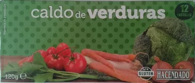 Caldo de verduras Hacendado 120 g (12 pastillas x 10 g), code 8480000073181