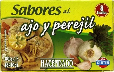 Sabores al ajo y perejil Hacendado 80 g (8 x 10 g), code 8480000073211