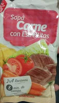 Sopa De Carne Con Estrellitas Deshidratada Hacendado , code 8480000080523