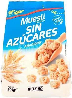 Muesli sin azucares Hacendado 500 g, code 84800000944513