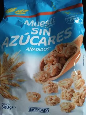 Muesli sin azúcares añadidos Hacendado 500g, code 8480000094513