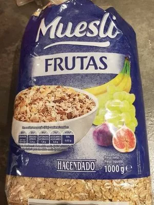 Muesli frutas Hacendado 1000 g, code 8480000094919