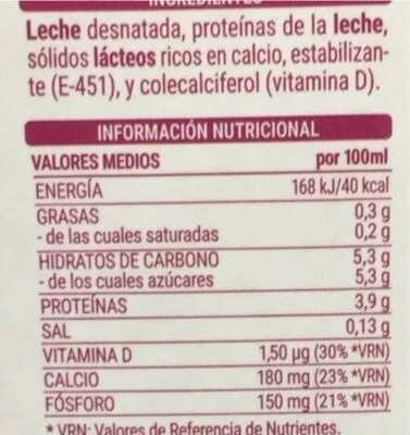 Leche calcio desnatada 0%  , code 8480000106865