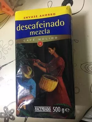 Café molido descafeinado mezcla Hacendado 500 g, code 8480000117199