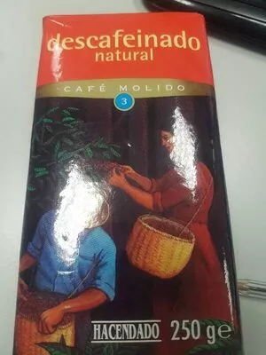 Café molido descafeinado natural Hacendado 250 g, code 8480000117663