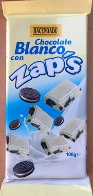 Chocolate blanco con zap's Hacendado , code 8480000122131