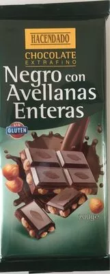 Chocolate negro con avellanas enteras Hacendado , code 8480000124562