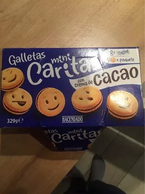 Mini caritas galletas Hacendado 329 g, code 8480000140852