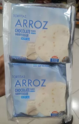 Tortitas de arroz con chocolate blanco Hacendado , code 8480000141415