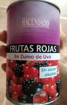 Frutas rojas en zumo de uva Hacendado , code 8480000152374