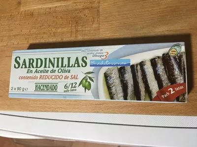 Sardinillas en aceite de oliva Hacendado , code 8480000182142