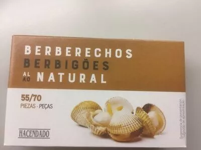 Berberechos al natural Hacendado , code 8480000185785